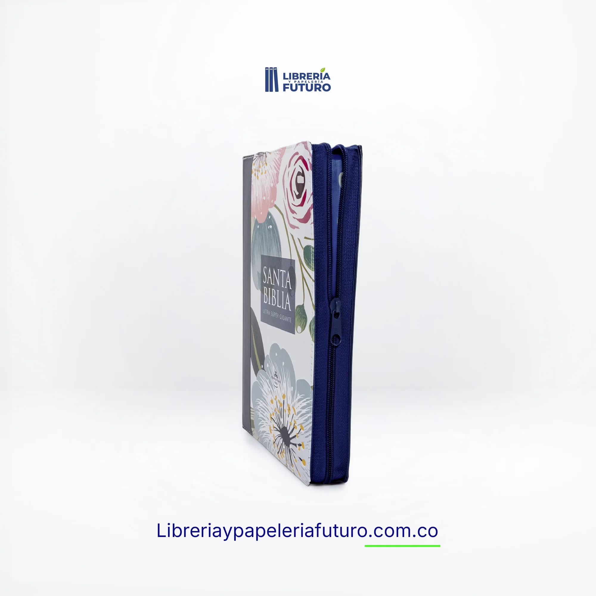Biblia gigante azul floral - Image 10