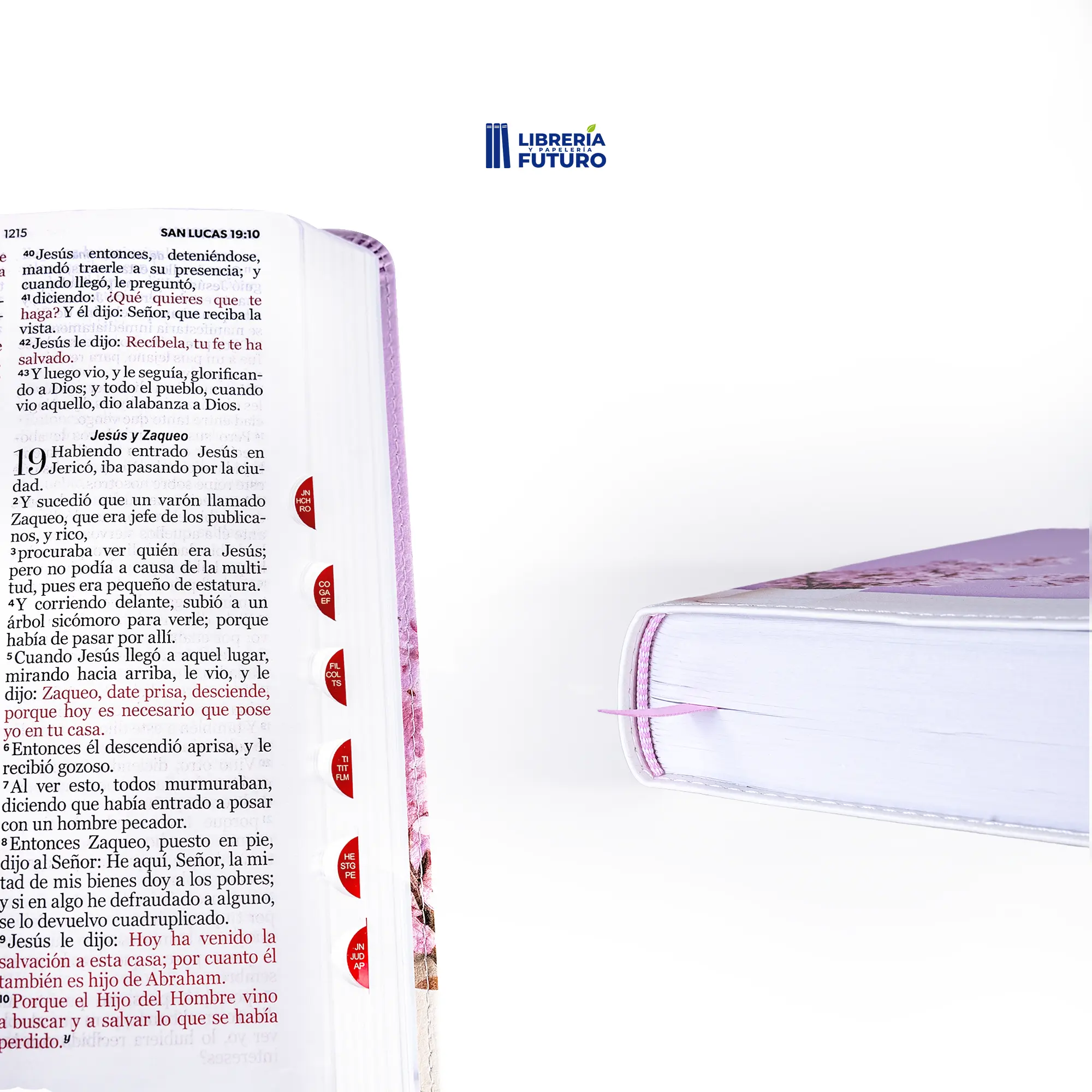 Biblia mediana lila almendros - Image 3