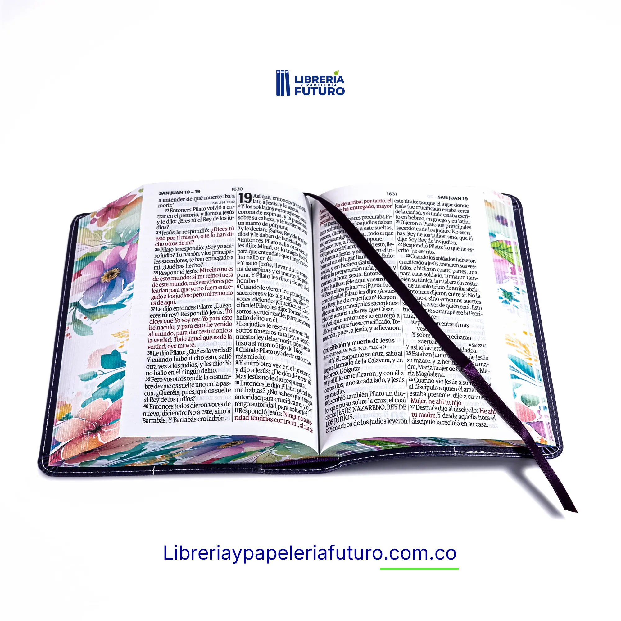 Biblia pequeña morada primavera - Image 3